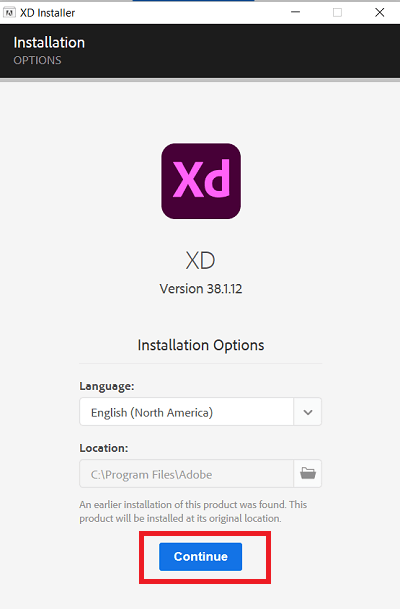 Install Adobe XD