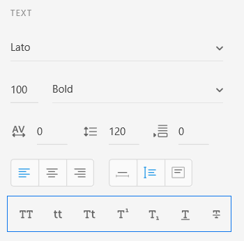 Text Tool in XD