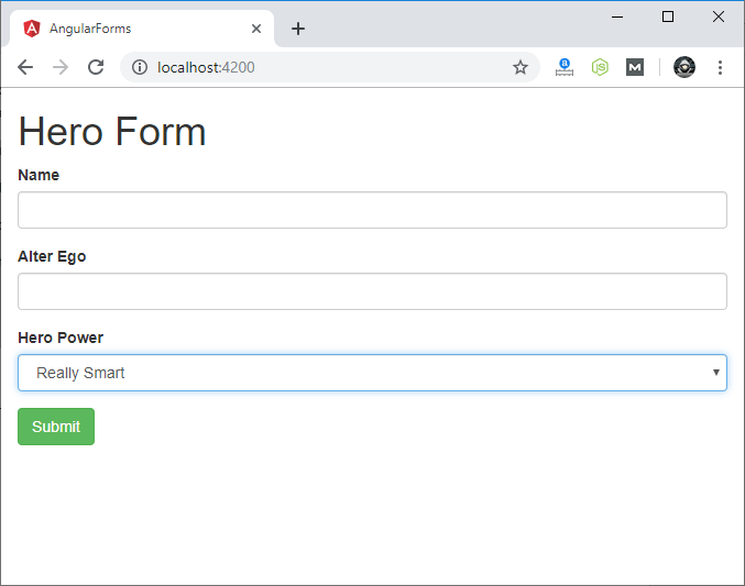 Template-driven Forms