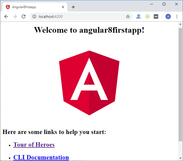 Angular app get loaded and started