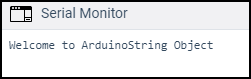 Arduino String Object