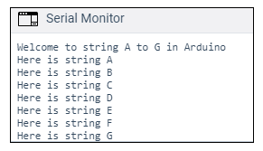 Arduino String