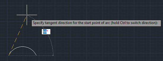 Arc in AutoCAD