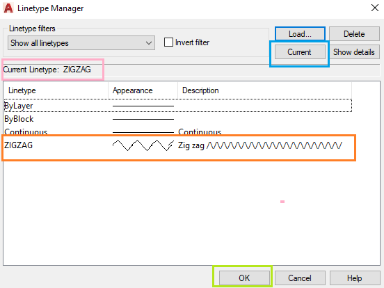 autocad-linetypes-javatpoint