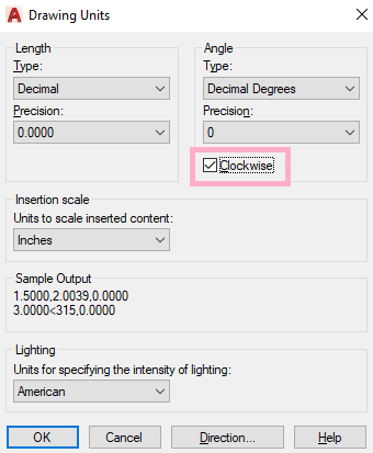 check units for autocad mac