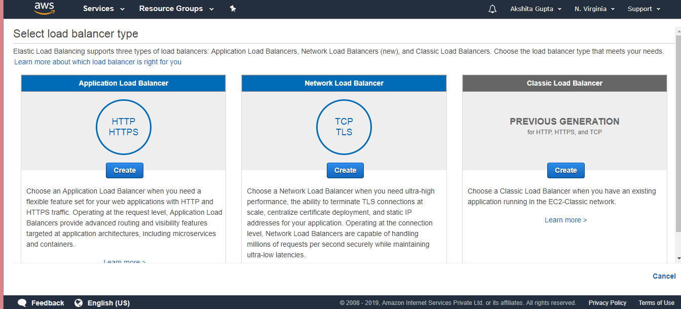 Creating Load Balancer