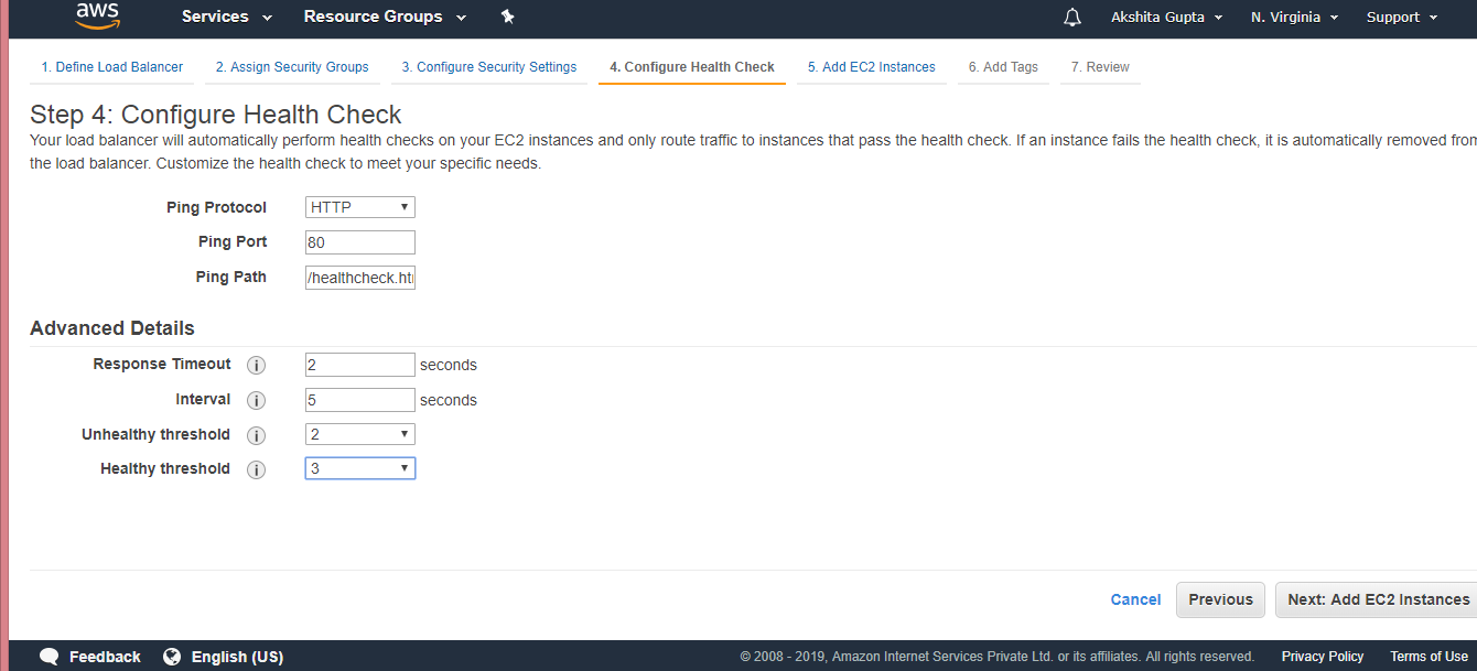 Creating Load Balancer