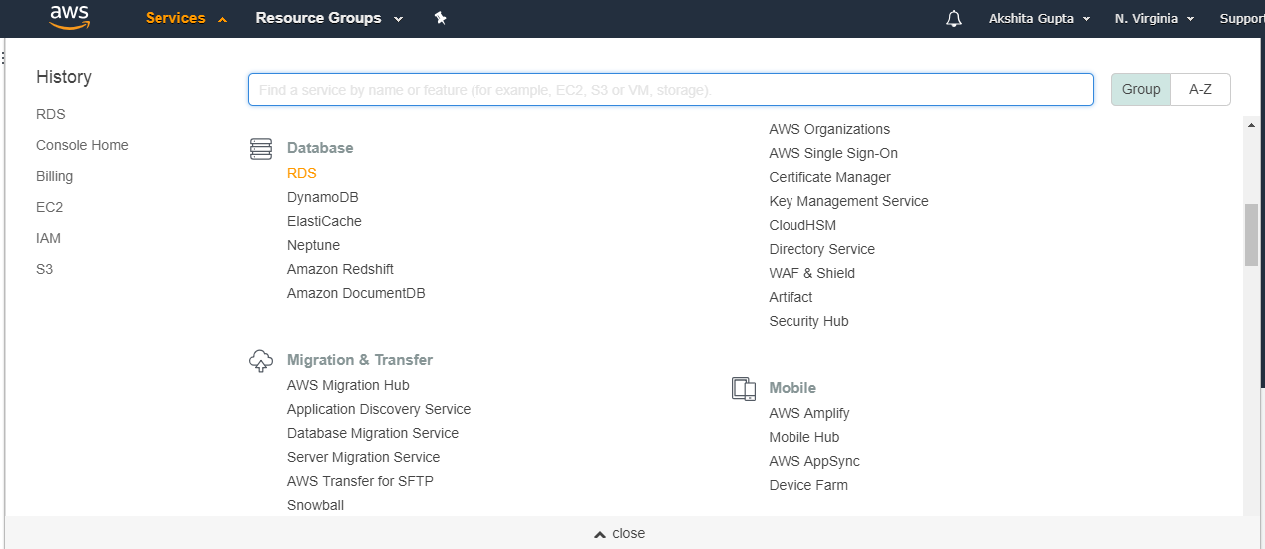 Creating an RDS Instance