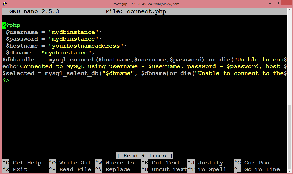 Creating an RDS Instance