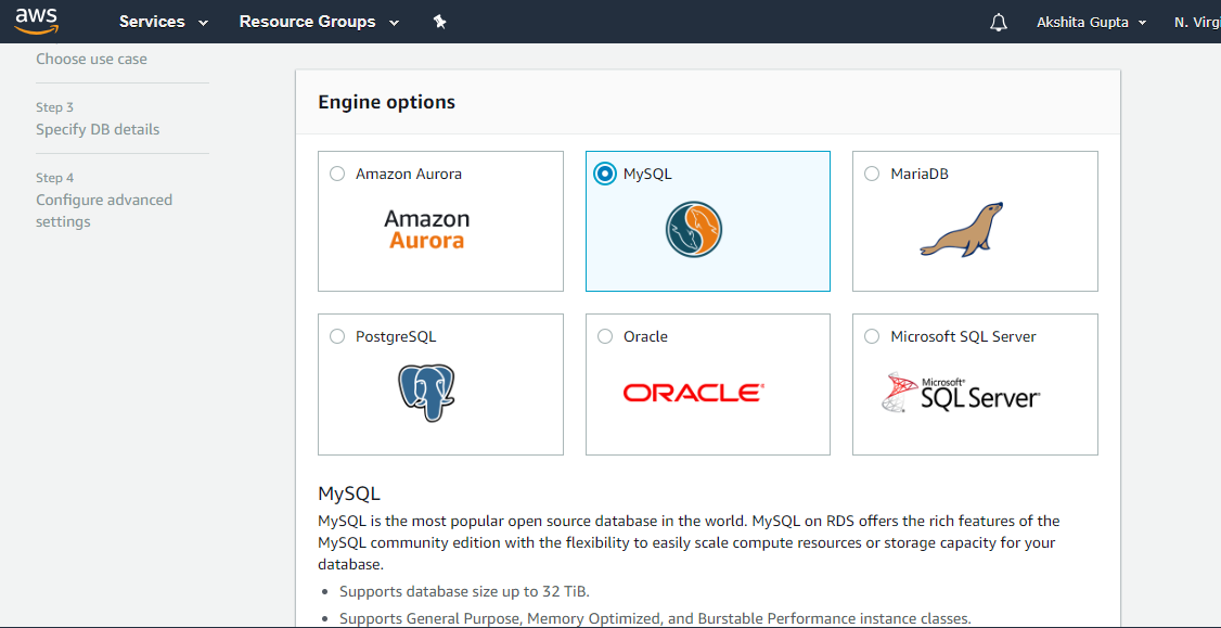 Creating an RDS Instance