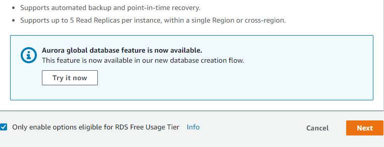 Creating an RDS Instance