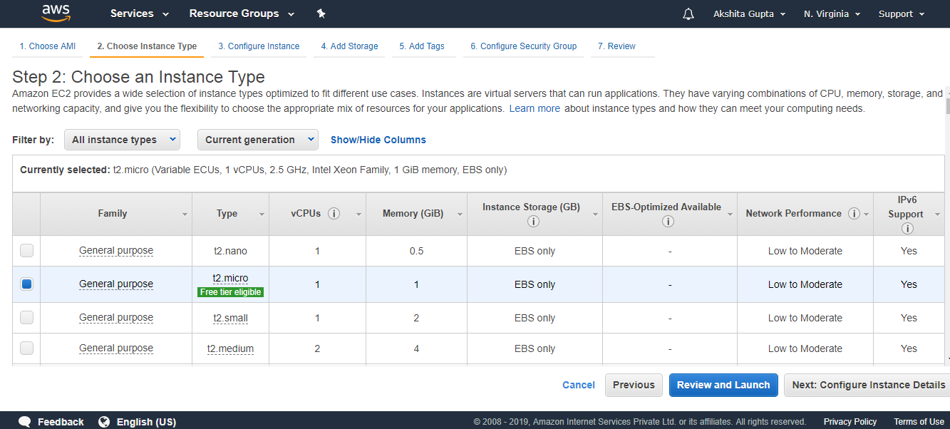 Creating an RDS Instance