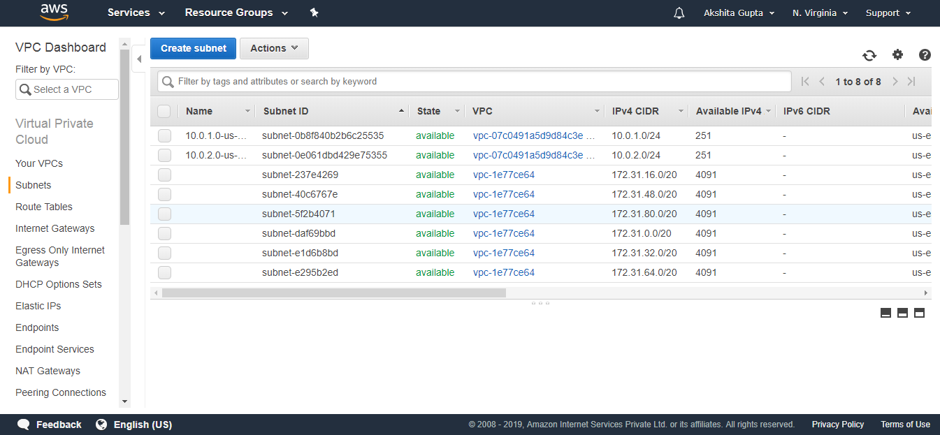 Creating your own custom VPC