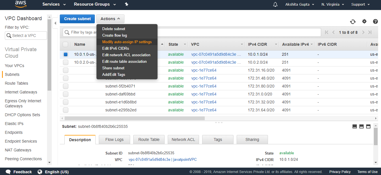 Creating your own custom VPC