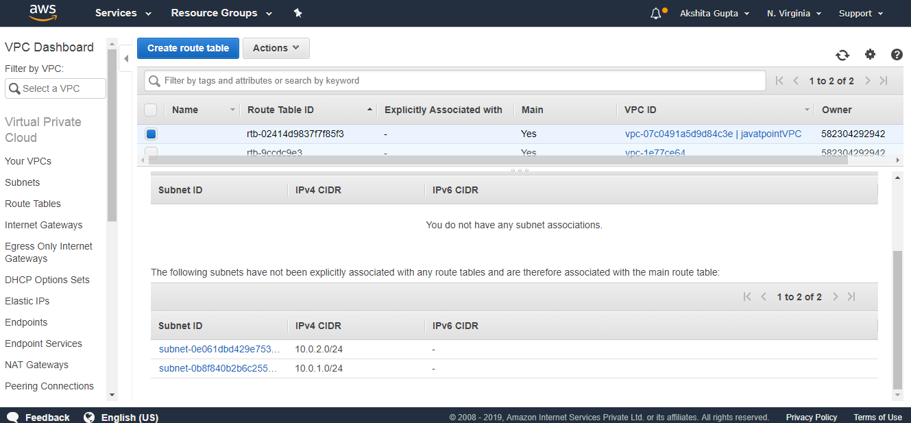 Creating your own custom VPC