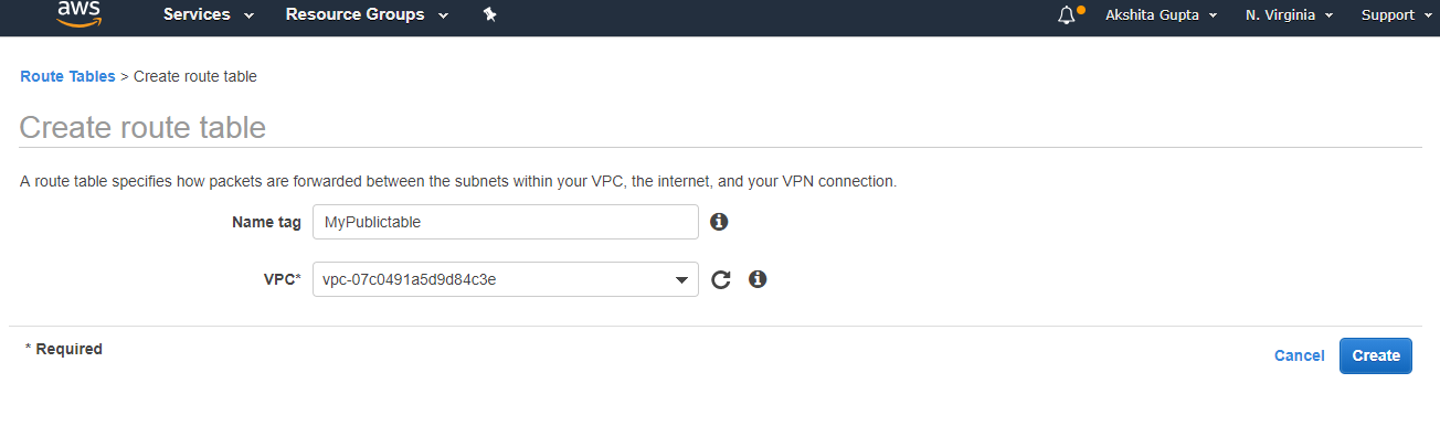 Creating your own custom VPC