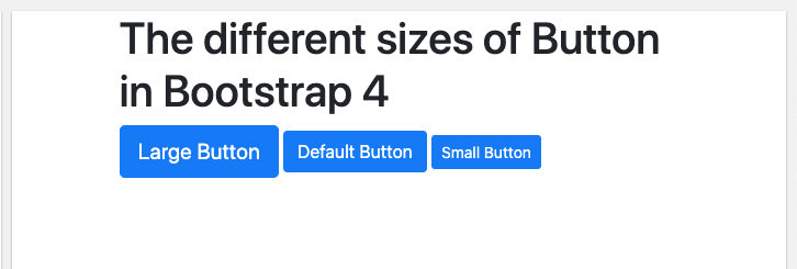 Bootstrap 4 - Buttons