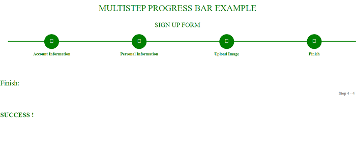 Multi step progress bar in Bootstrap 4