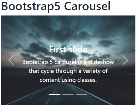 Bootstrap 5 carousel