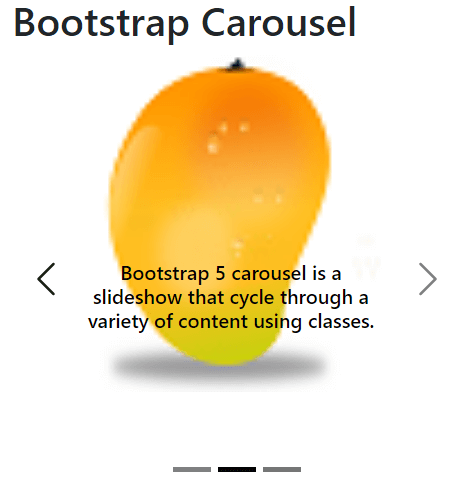 Bootstrap 5 carousel