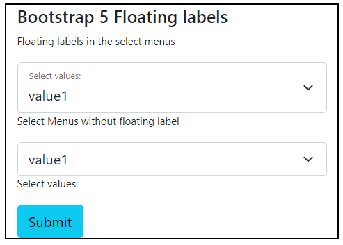 Bootstrap 5 Floating Labels