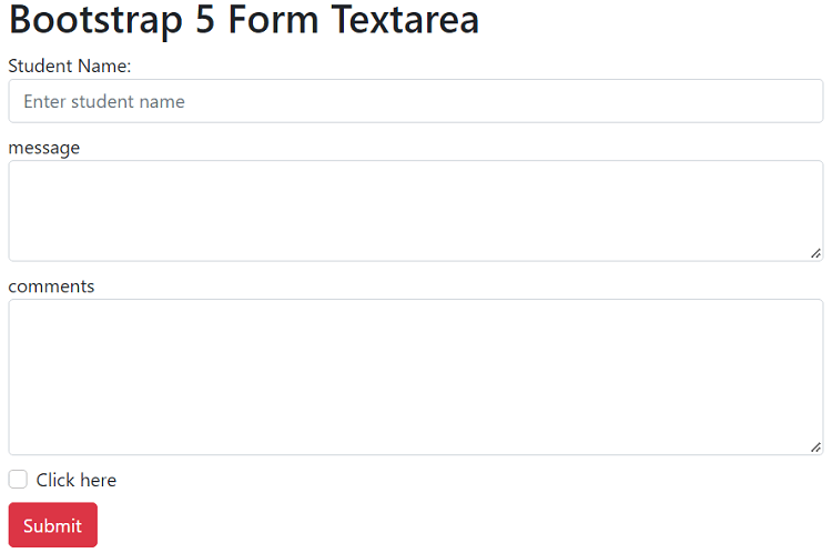 Bootstrap 5 forms