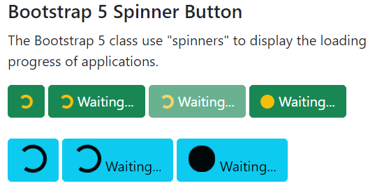 Bootstrap 5 Spinners