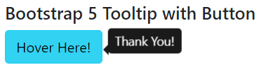 Bootstrap 5 Tooltip