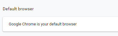 How to set Chrome as default browser