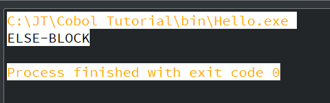 COBOL Conditional Statements