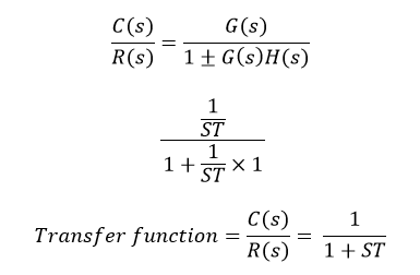 Control System Time Response Of First Order System Javatpoint