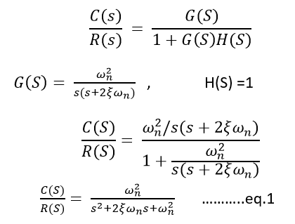 Time response of second order system