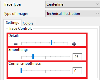 CorelDRAW: Tracing bitmaps