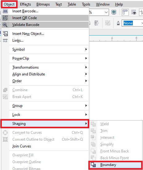 CorelDRAW Usage of Objects