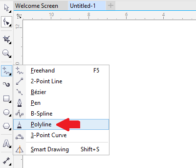 corel draw 2018 edit curves straight line