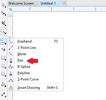 CorelDRAW Working with brushstrokes, outline, and line - javatpoint