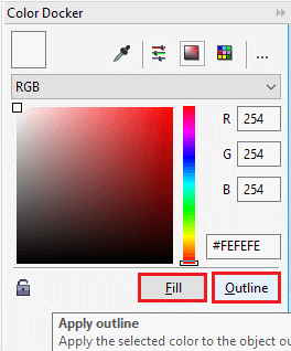 CorelDRAW Working with various Colors