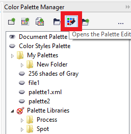 coreldraw color palette file location
