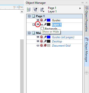 coreldraw x5 how to show layers