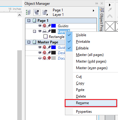 CorelDRAW Working With various layers