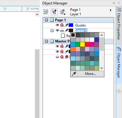 CorelDRAW Working With various layers