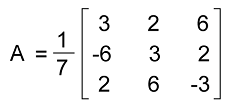 Orthogonal matrix in Discrete mathematics