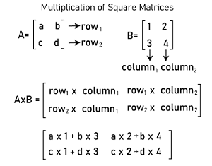 Square matrix in discrete mathematics