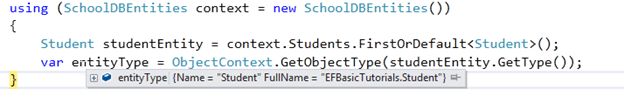 Types of Entities in Entity Framework