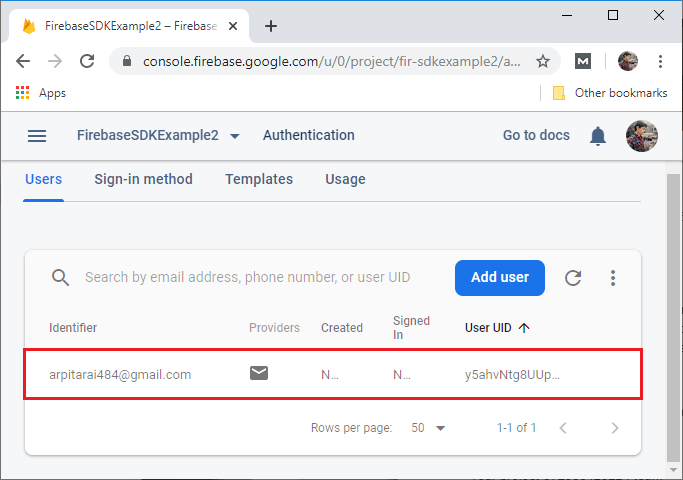 Firebase SDK Authentication using the email link 7