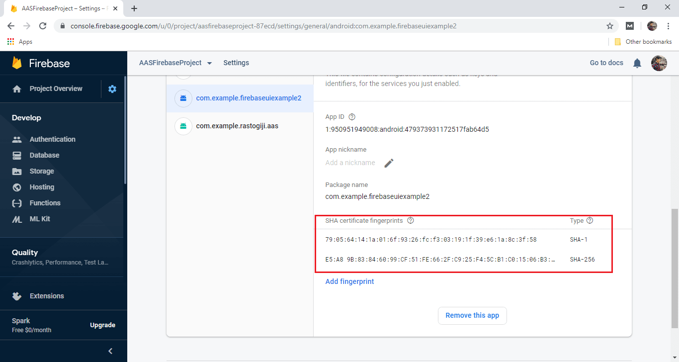 Firebase Authentication using email link