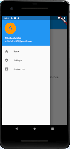 Flutter Drawer