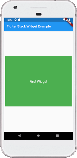 android - Flutter Align the widget onto the top in ROW - Stack