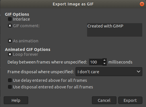 GIMP Animations
