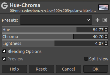 GIMP Change Colors